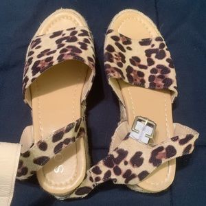 Cheetah sandals